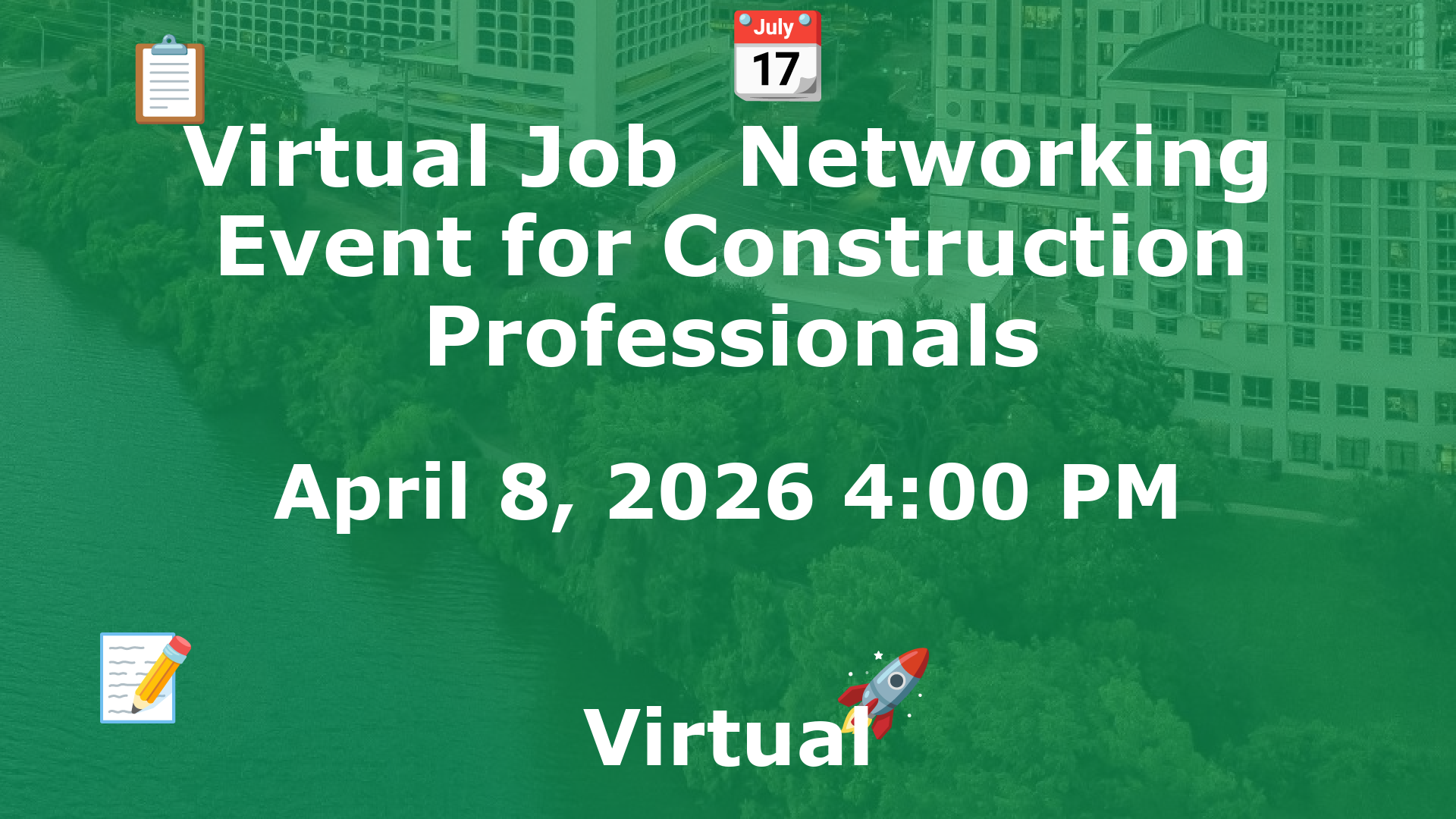 Virtual Job  Networking Event for Construction Professionals event image